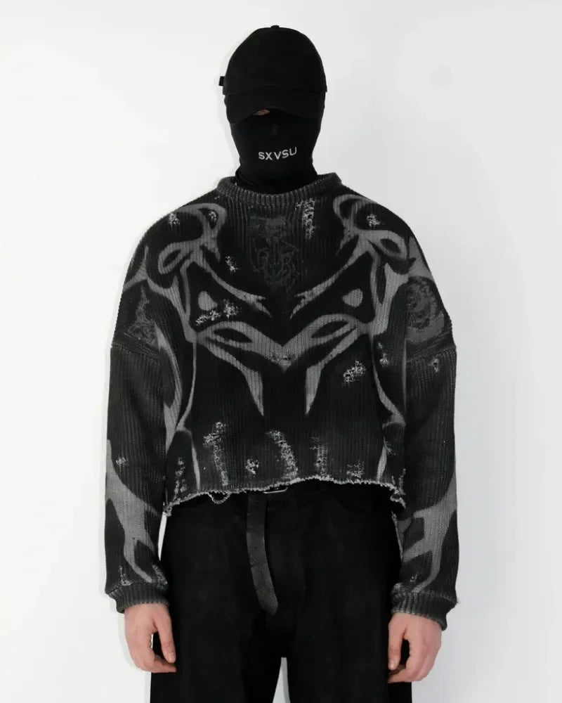 Felpa Y2K Tribal – Streetwear Unisex🔥