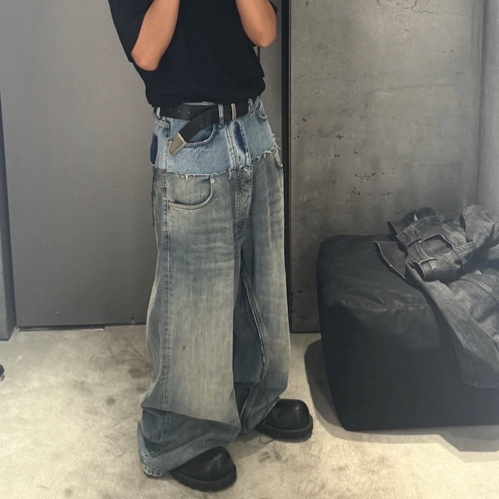 Jeans Baggy Y2K Double Waist Oversize