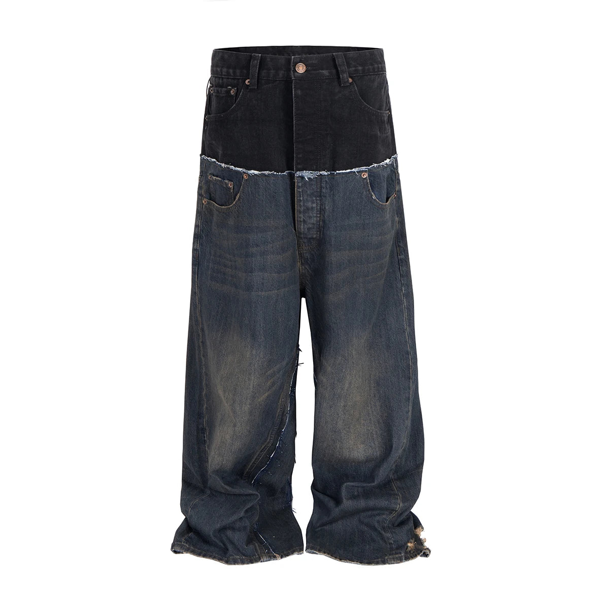 Jeans Baggy Y2K Double Waist Oversize