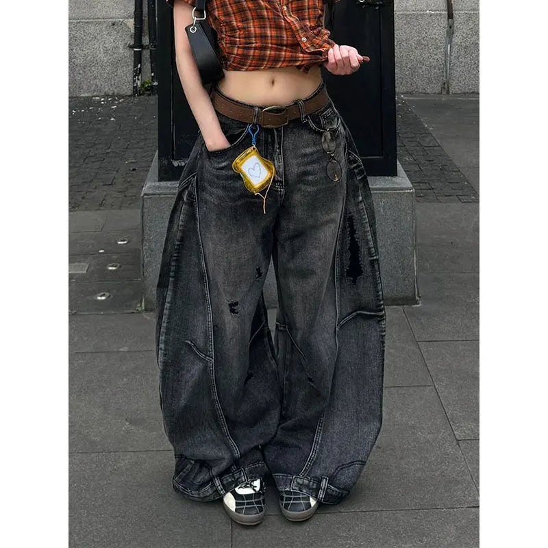 Jeans Baggy Vita Alta – Streetwear