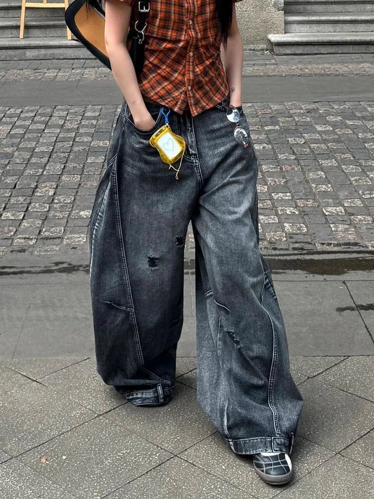 Jeans Baggy Vita Alta – Streetwear