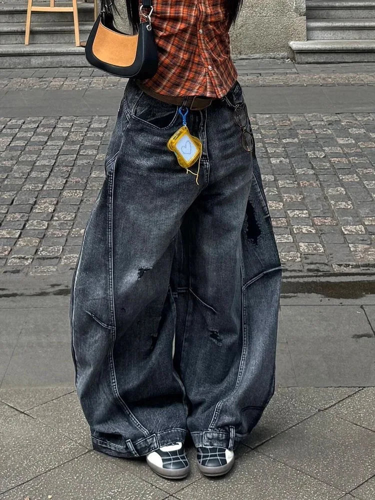 Jeans Baggy Vita Alta – Streetwear