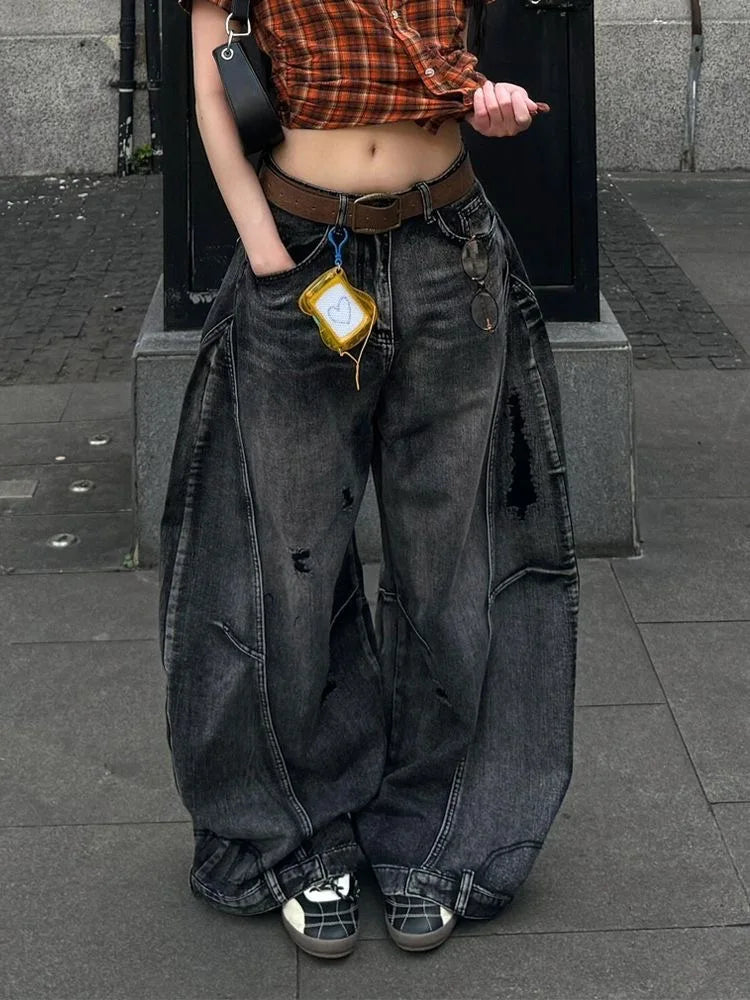 Jeans Baggy Vita Alta – Streetwear