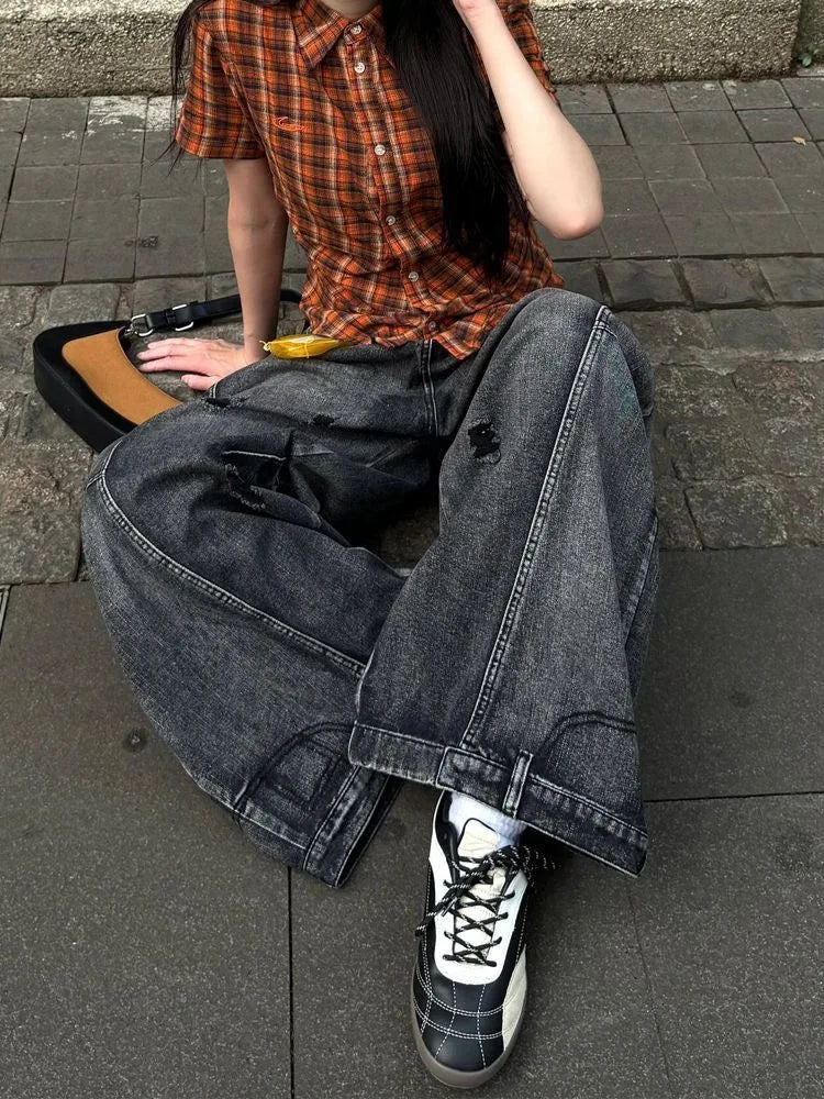 Jeans Baggy Vita Alta – Streetwear