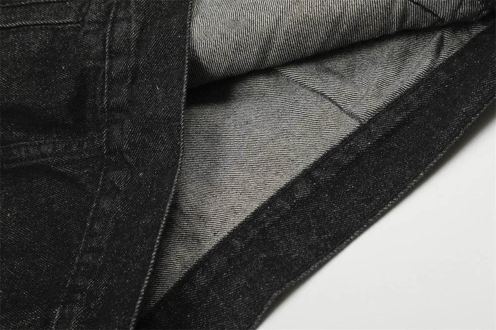 DM URBAN™ Black Rebel Jacket – Denim Punk Streetwear