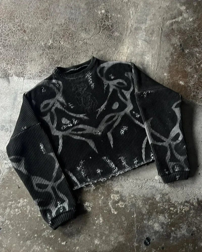 Felpa Y2K Tribal – Streetwear Unisex🔥
