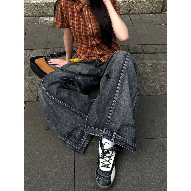 Jeans Baggy Vita Alta – Streetwear