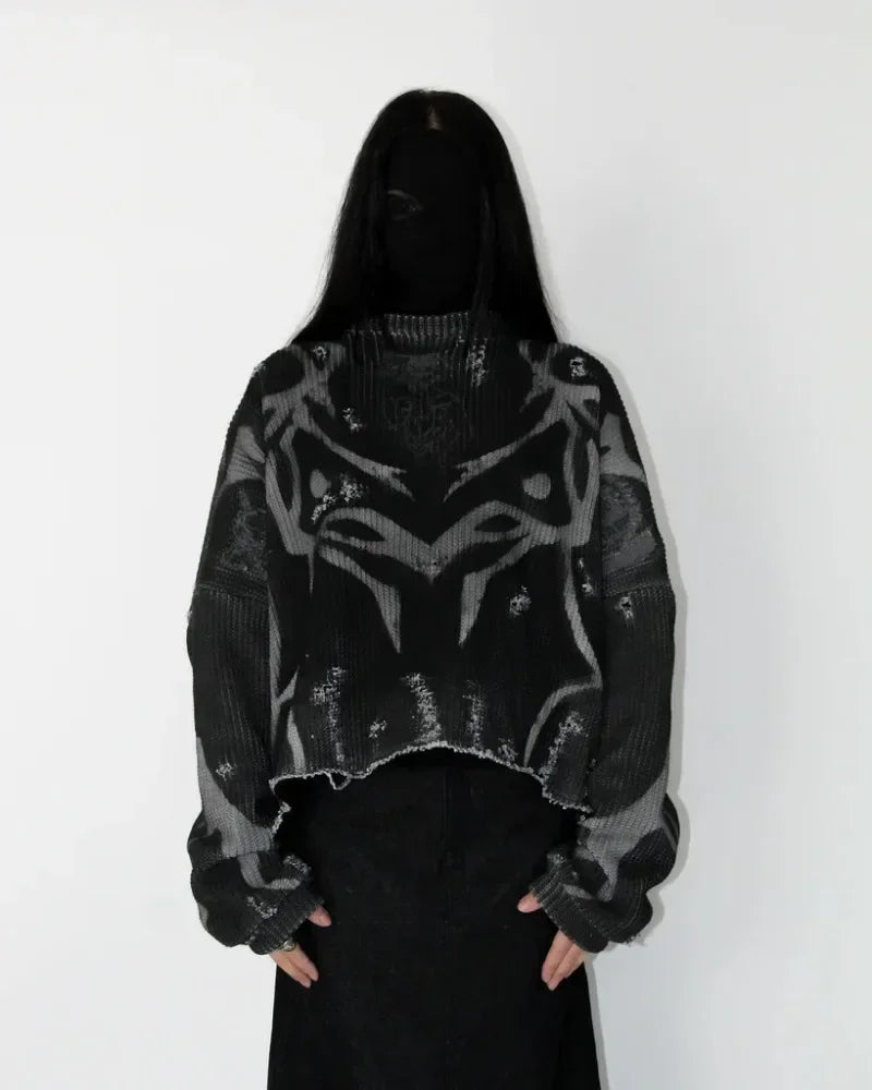 Felpa Y2K Tribal – Streetwear Unisex🔥