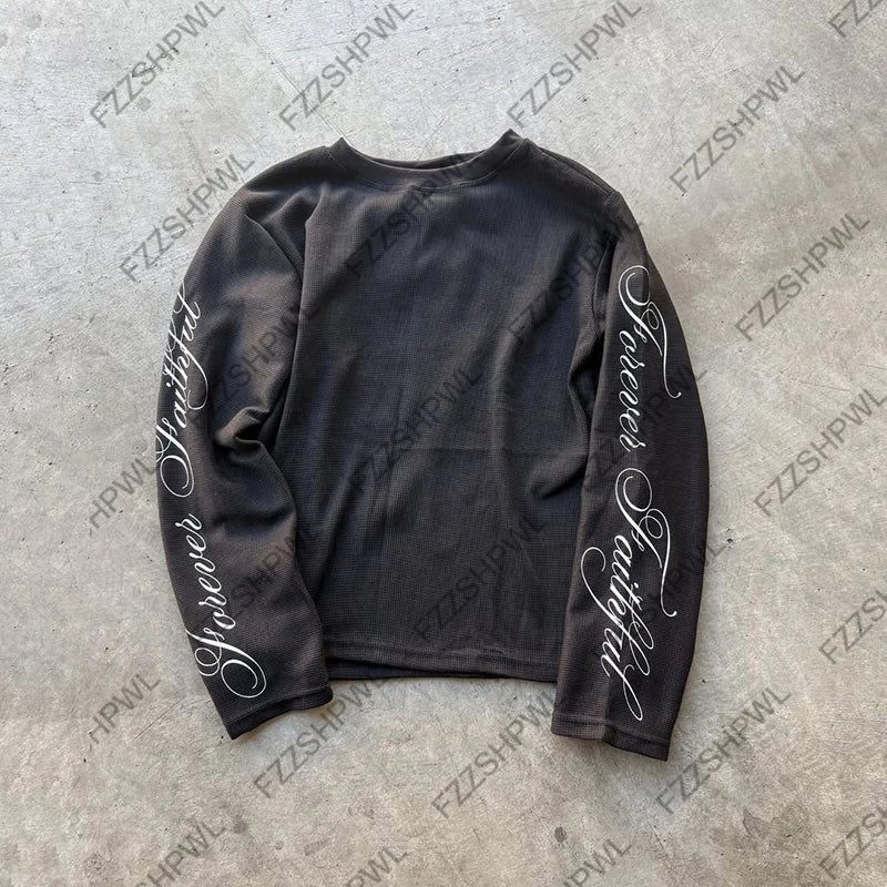 Maglia Y2K Streetwear Maniche Lunghe