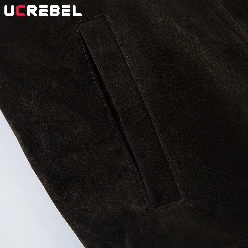 Giacca Suede Retro Uomo