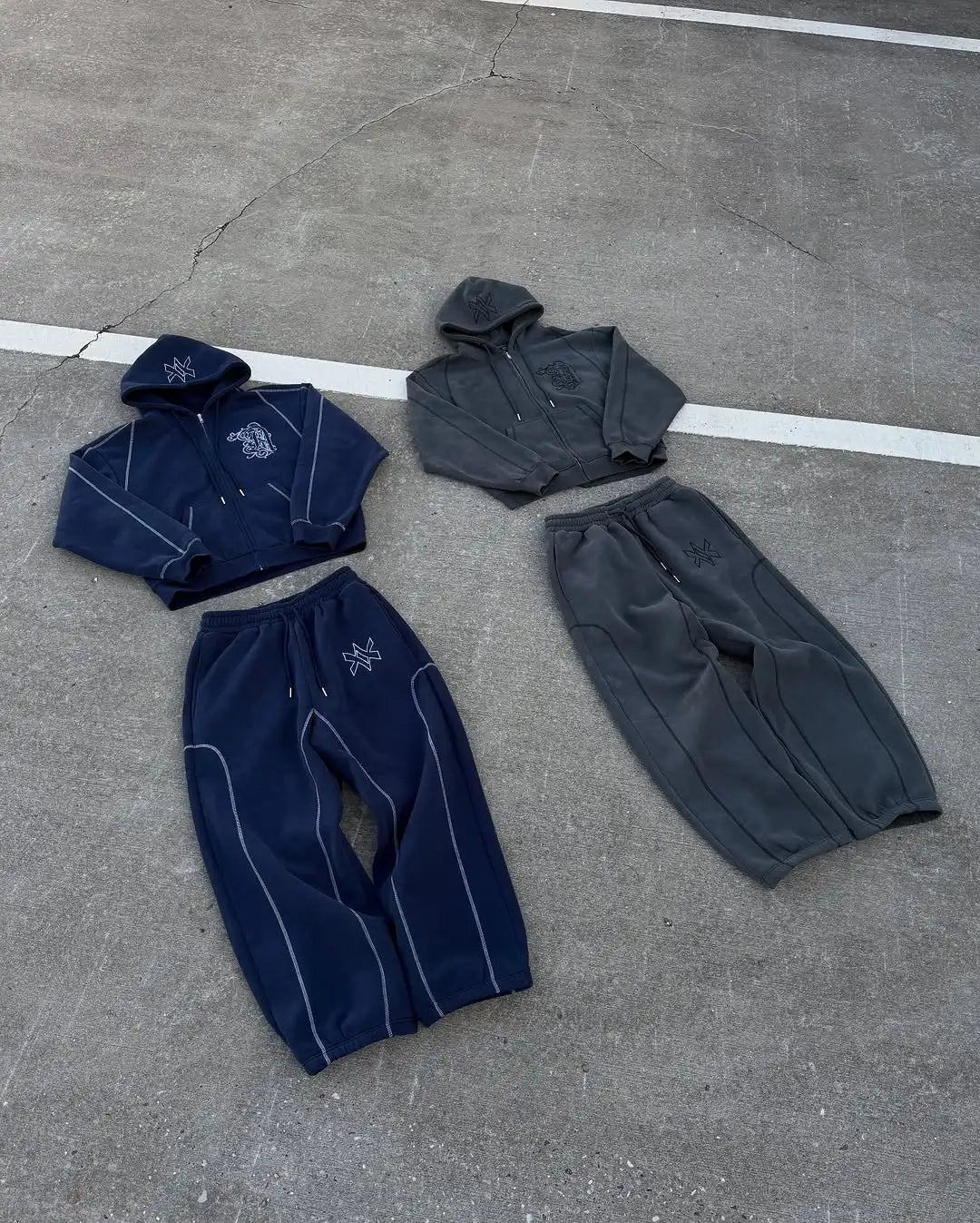 Completo Y2K Oversize Hoodie & Jogger
