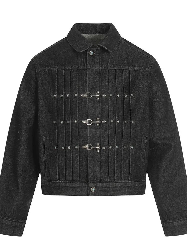 DM URBAN™ Black Rebel Jacket – Denim Punk Streetwear