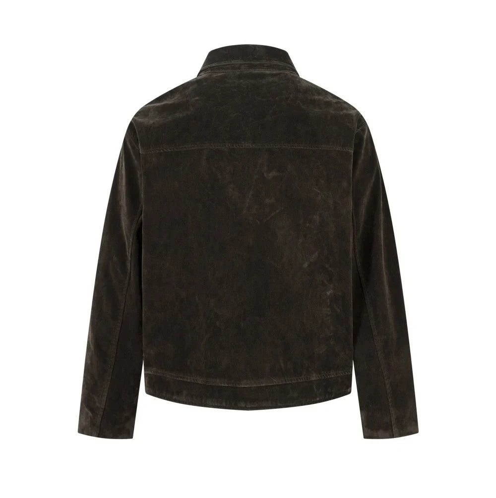 Giacca Suede Retro Uomo