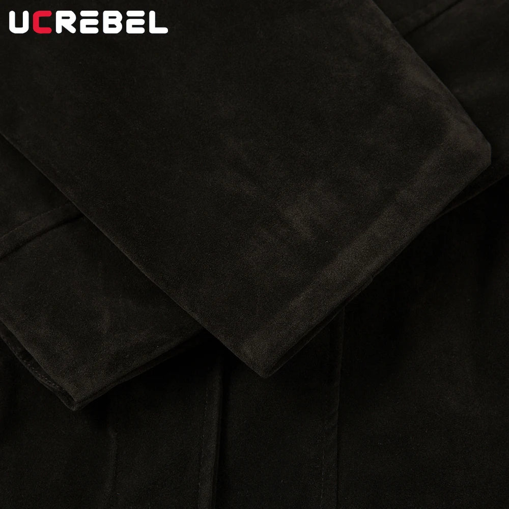 Giacca Suede Retro Uomo