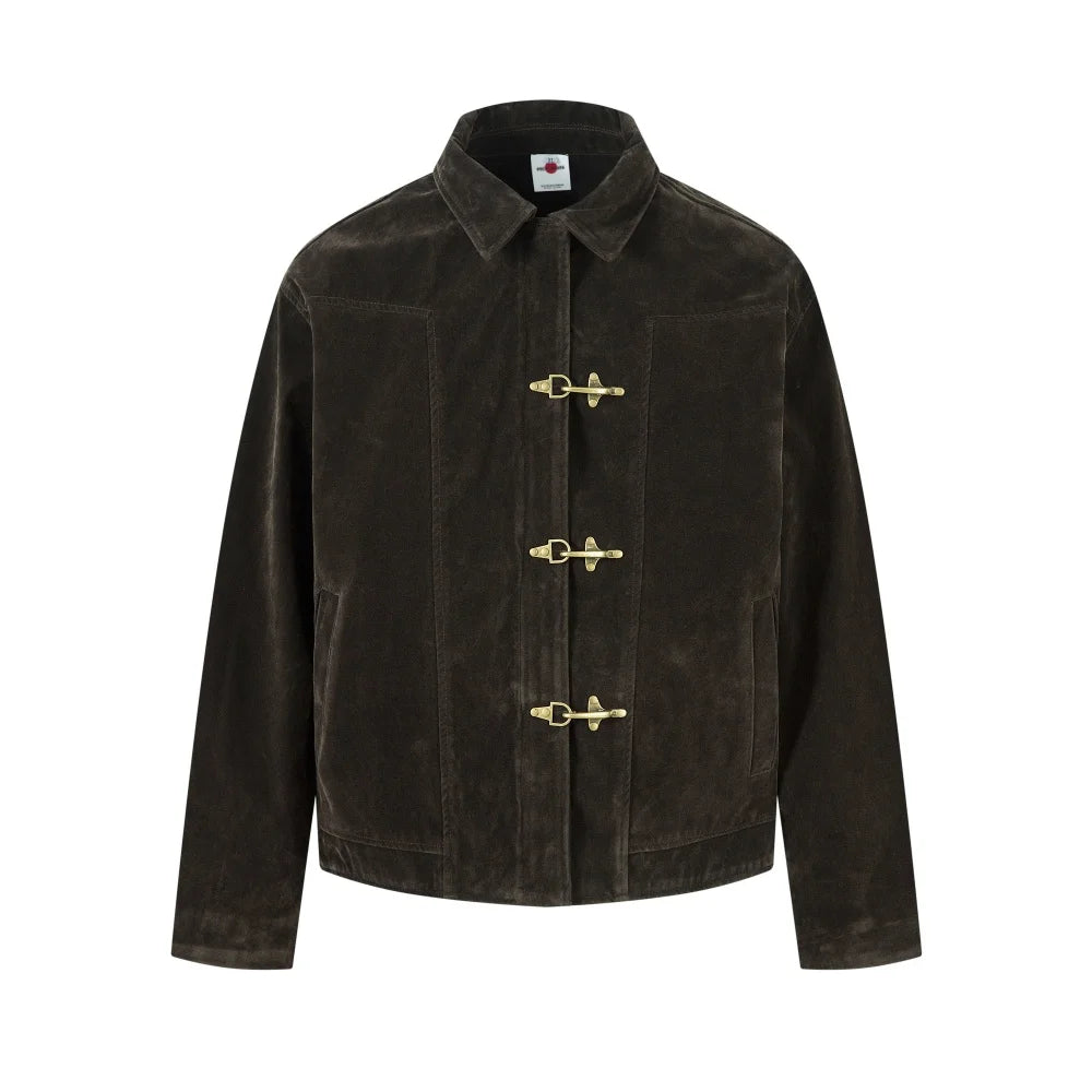 Giacca Suede Retro Uomo