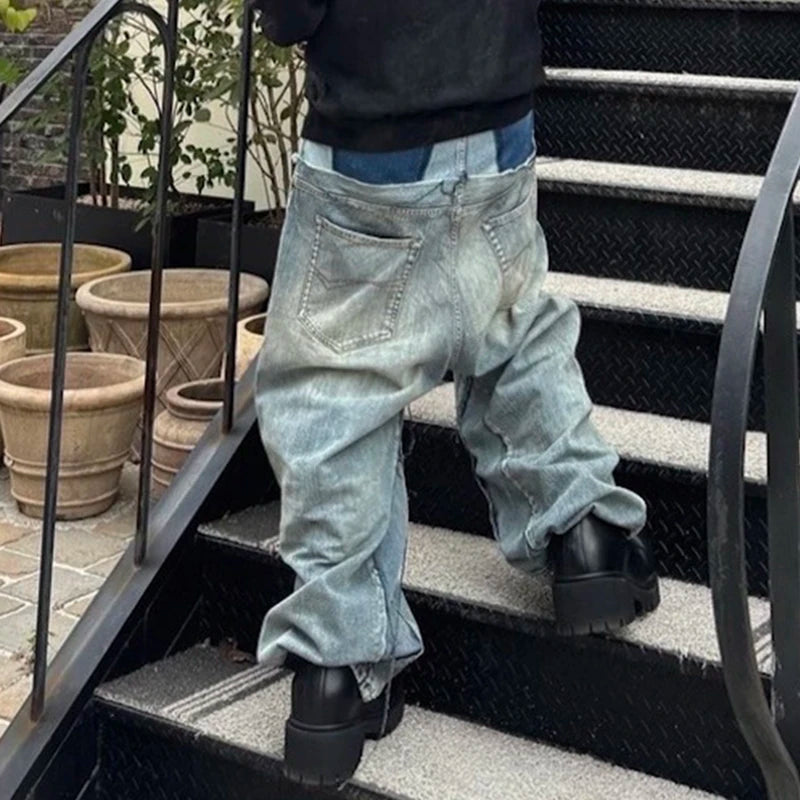 Jeans Baggy Y2K Double Waist Oversize
