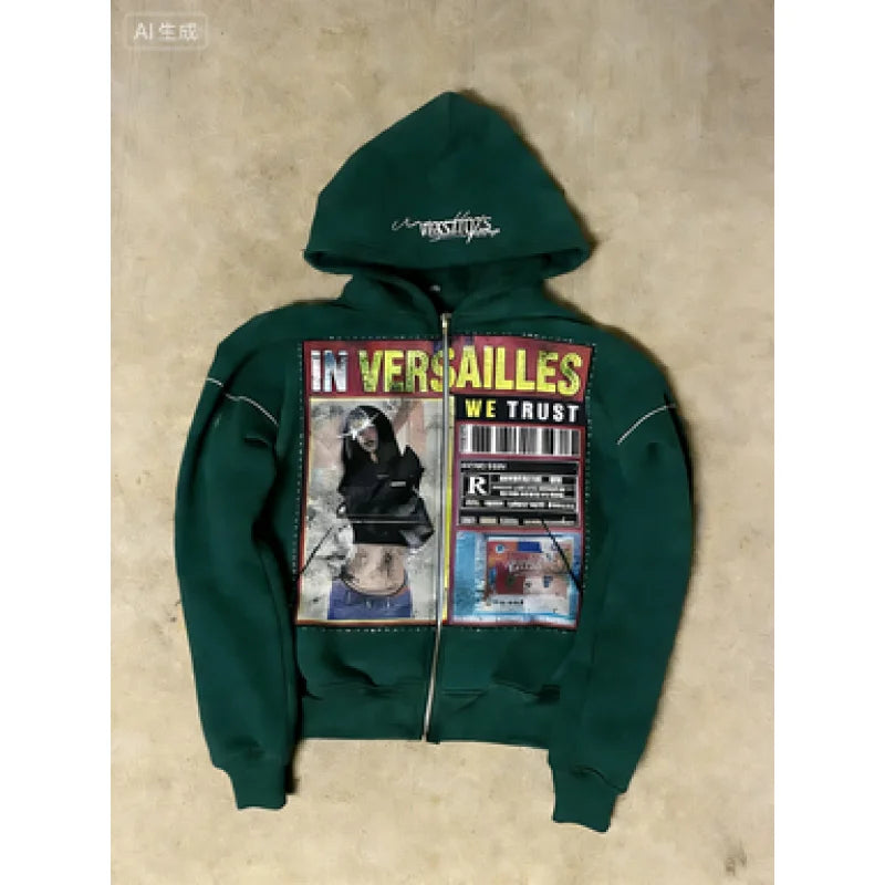 Felpa Zip Oversize – Streetwear 🔥