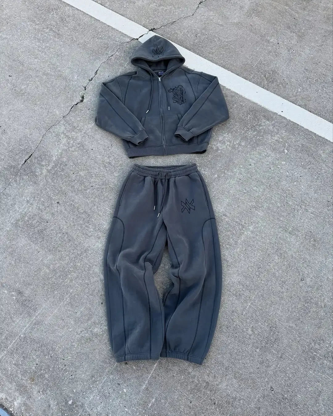 Completo Y2K Oversize Hoodie & Jogger