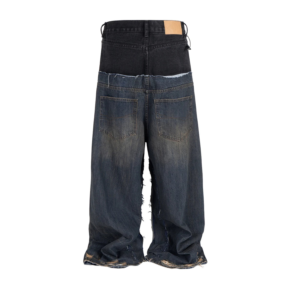 Jeans Baggy Y2K Double Waist Oversize