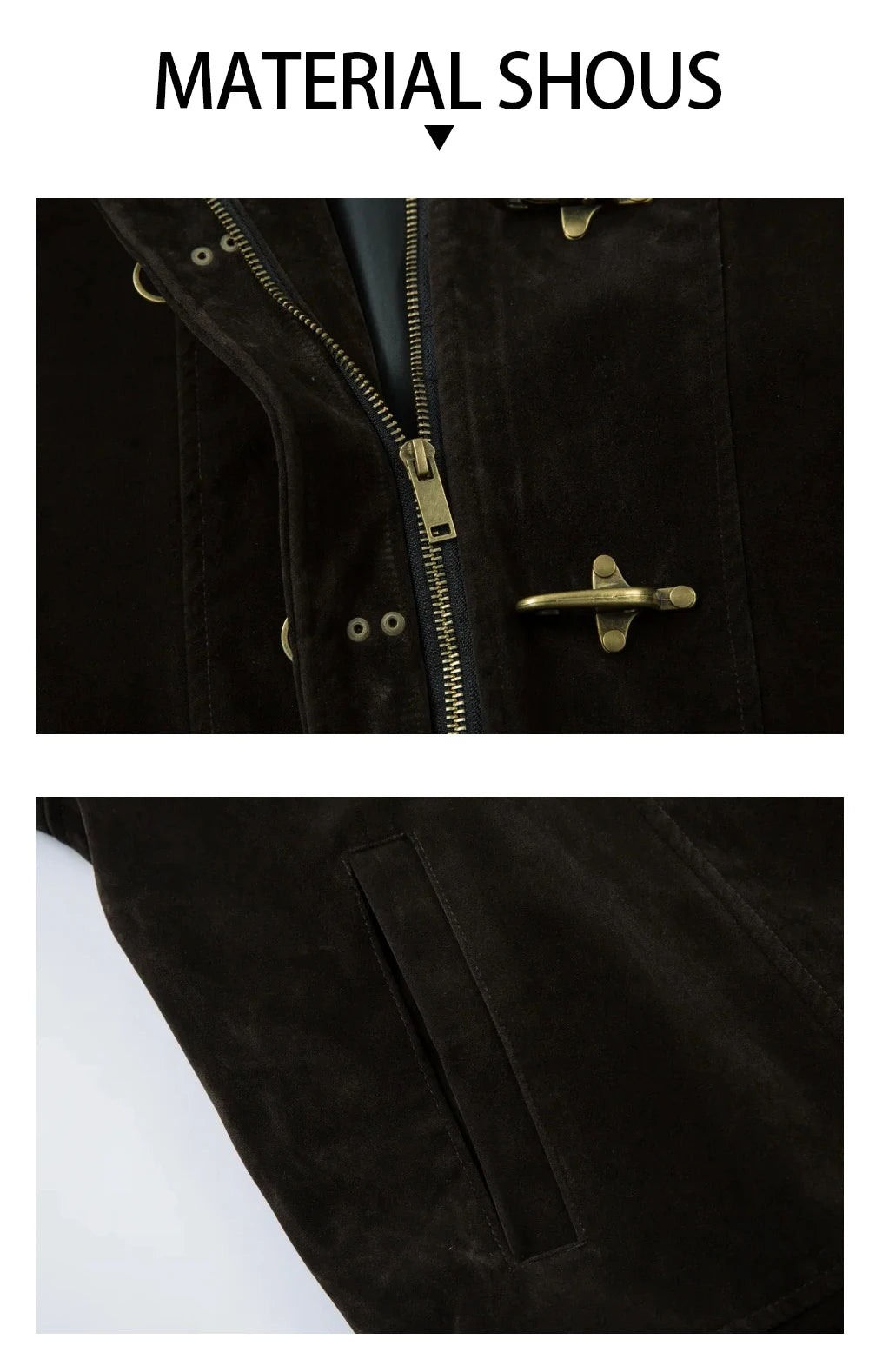 Giacca Suede Retro Uomo