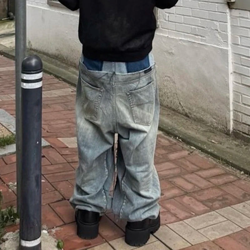 Jeans Baggy Y2K Double Waist Oversize