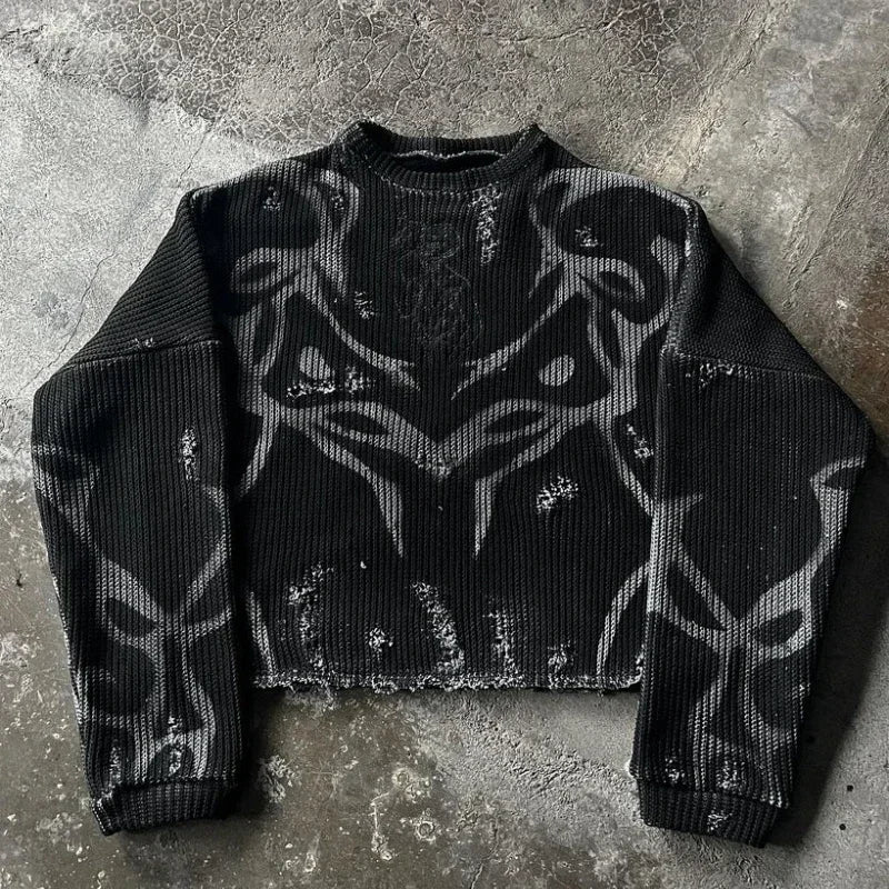 Felpa Y2K Tribal – Streetwear Unisex🔥