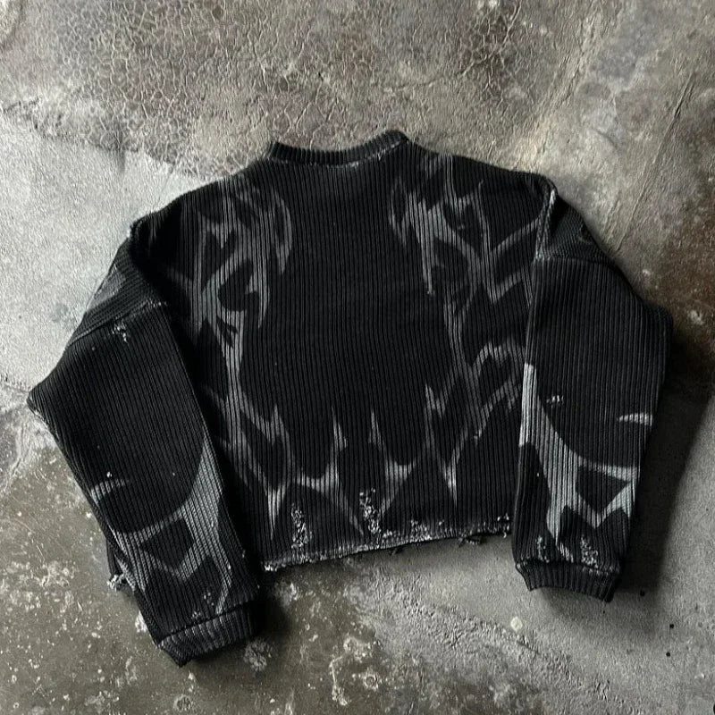 Felpa Y2K Tribal – Streetwear Unisex🔥