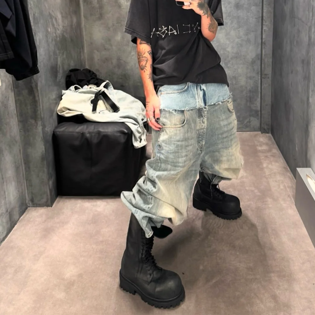 Jeans Baggy Y2K Double Waist Oversize
