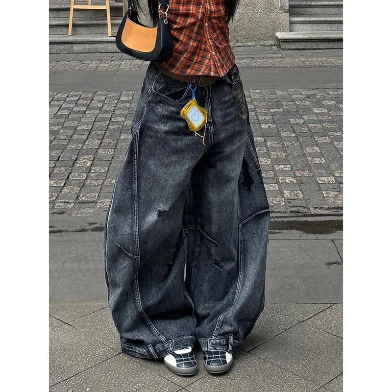 Jeans Baggy Vita Alta – Streetwear